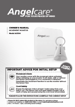Angelcare AC300 User Manual | 9 pages