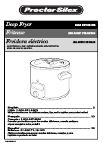 Proctor-Silex 4 Cup Oil Capacity Deep Fryer-35017Y manuals