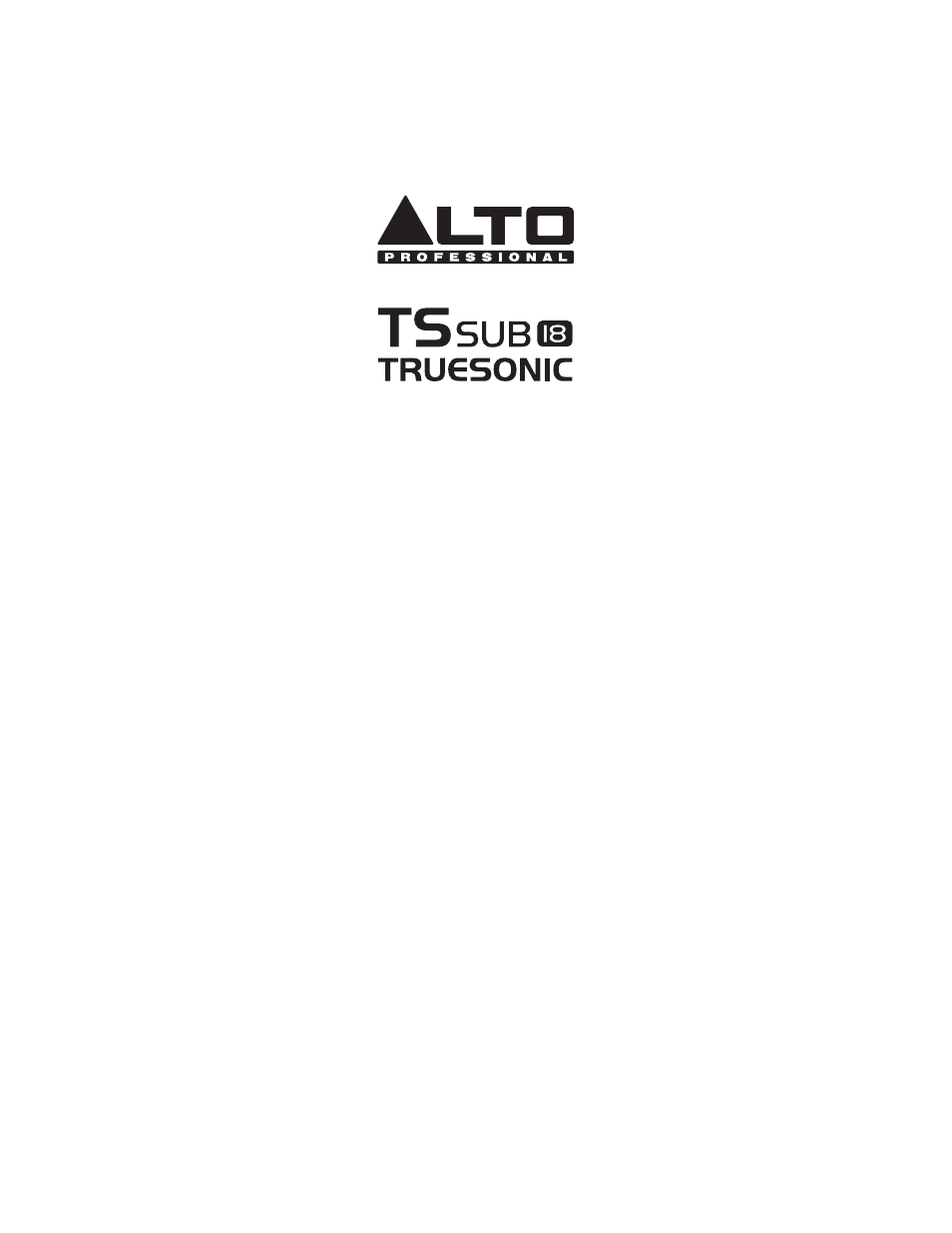 Alto Professional TSSUB18 User Manual | 8 pages | Also for: TSSUB15, TSSUB12