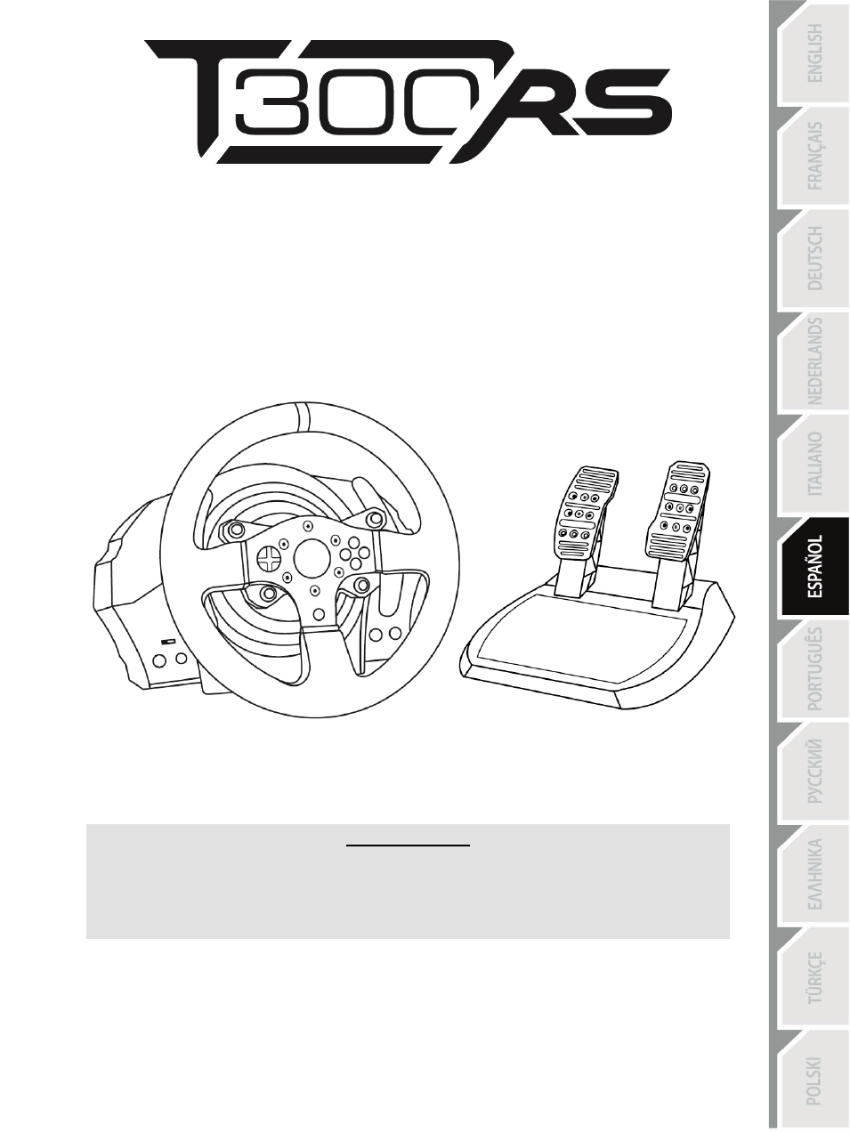 06_spa_t300rs ps3-ps4, Español | Thrustmaster T300 Ferrari GTE User Manual  | Page 92 / 375