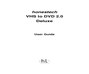 Honestech VHS to DVD 2.0 Deluxe manuals