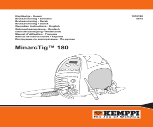 Kemppi MinarcTig 180 manuals