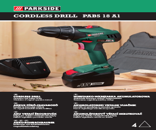 Parkside PABS 18 A1 manuals