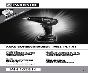 Parkside PABS 14.4 A1 manuals