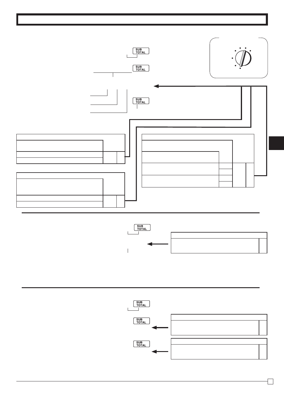 7-4 printer switch for receipt or journal, 7-3 to set report printing  controls, 7-5 receipt printing character/ key catch tone | Casio SE-S10  Manual User Manual | Page 25 / 48