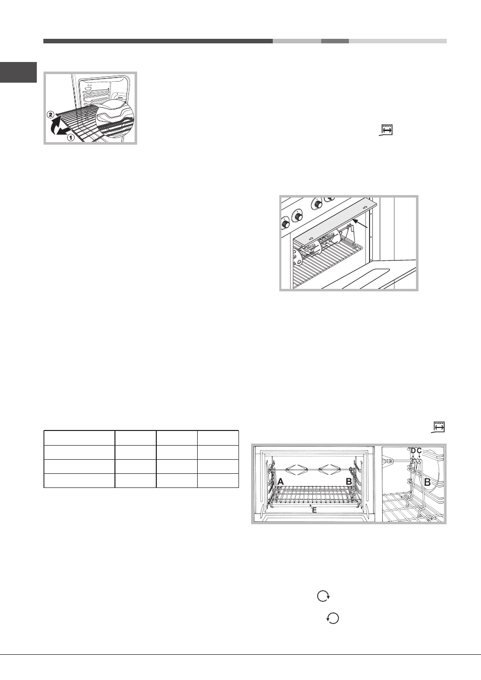 Uso del forno, La manopola del forno | Hotpoint Ariston CP97SG1 /HA S User  Manual | Page 14 / 52