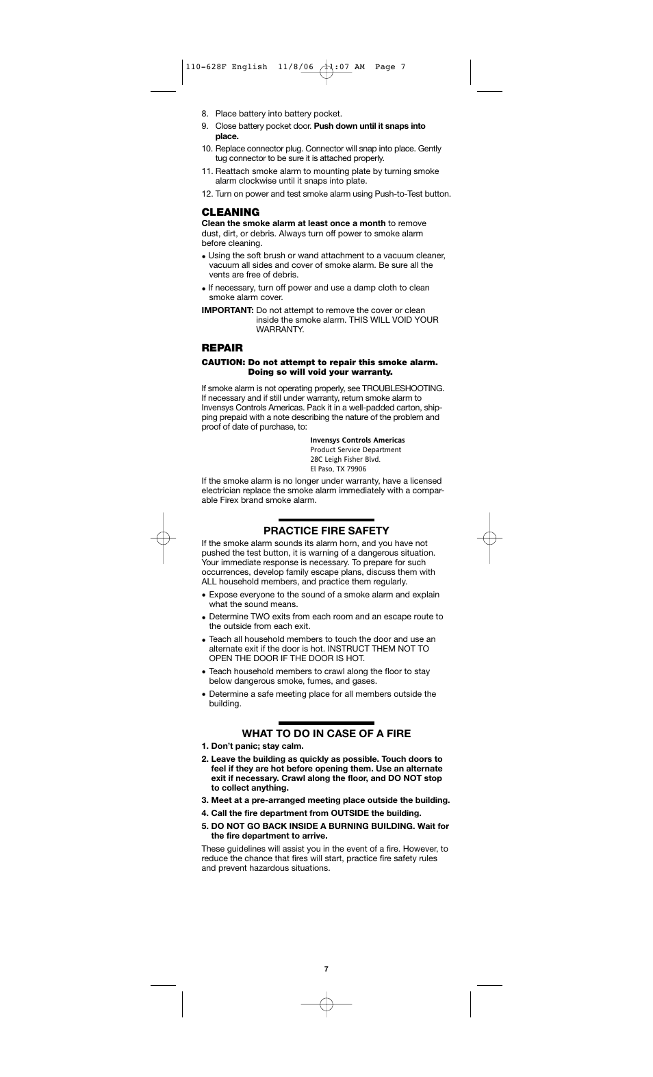 Firex FADC User Manual | Page 7 / 8 | Original mode