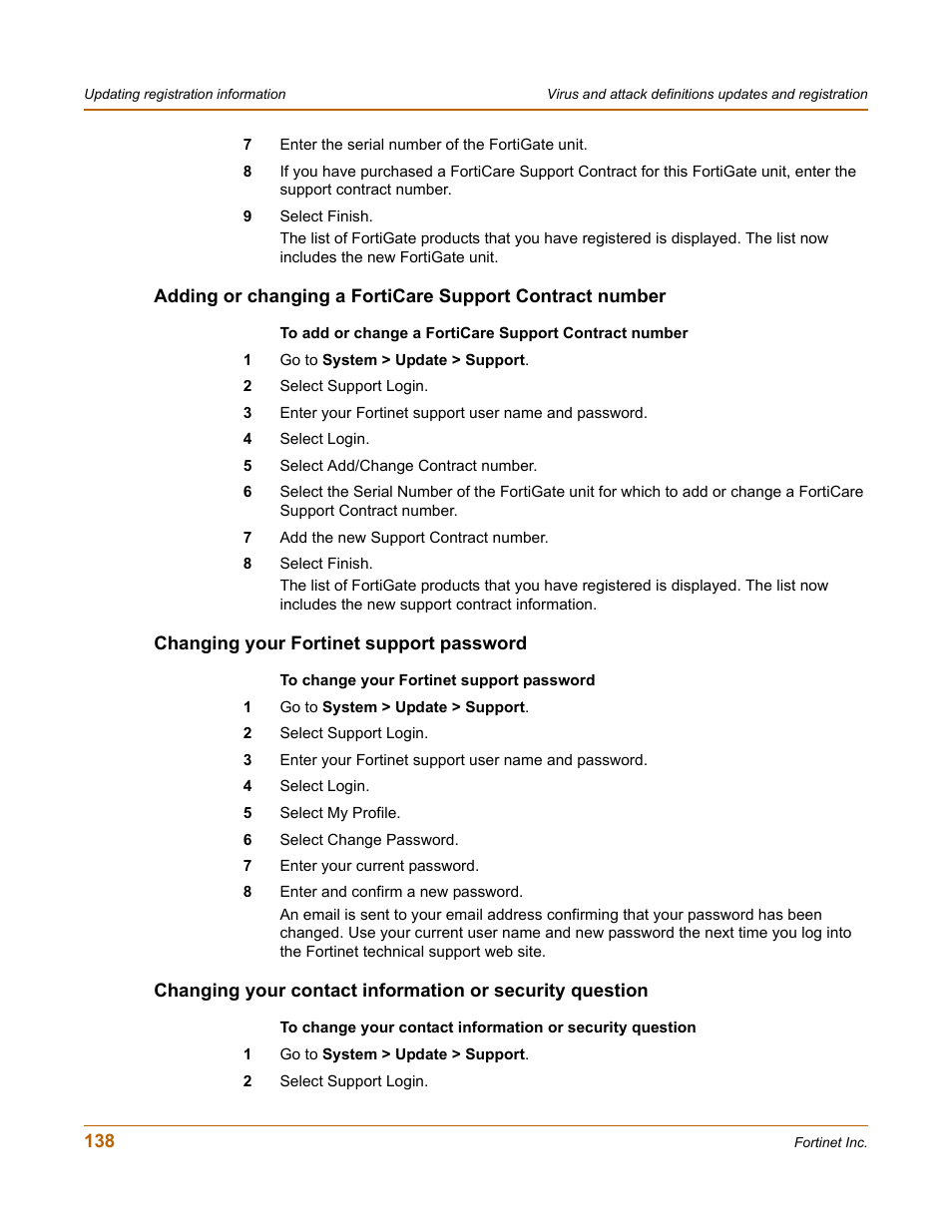 fortinet support phone