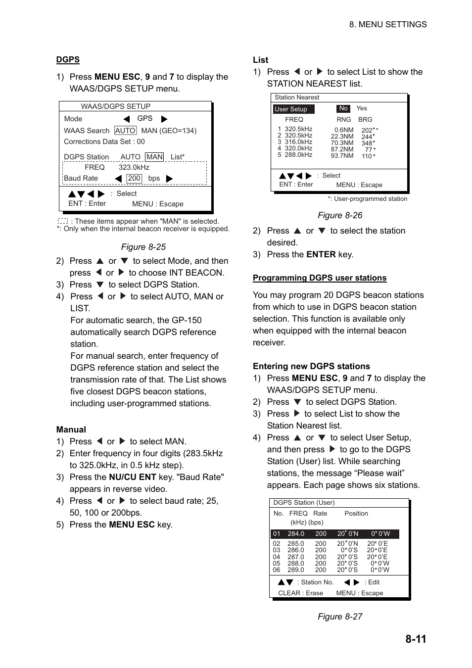 Furuno GPS NAVIGATOR GP-150 User Manual | Page 59 / 103 | Original mode