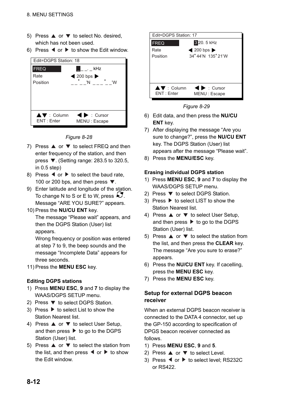 Furuno GPS NAVIGATOR GP-150 User Manual | Page 60 / 103 | Original mode