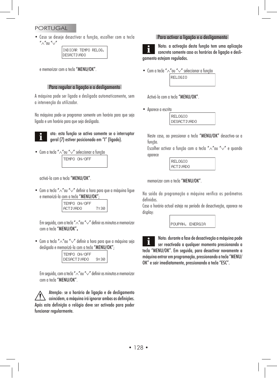 Gaggia Titanium User Manual | Page 128 / 132 | Original mode