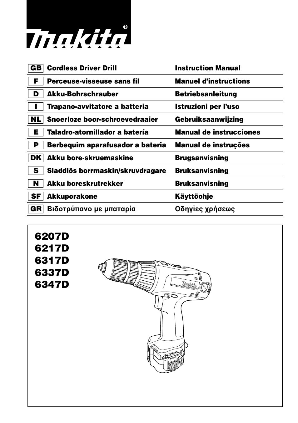 Makita 6347D User Manual | 68 pages | Also for: 6317D, 6217D