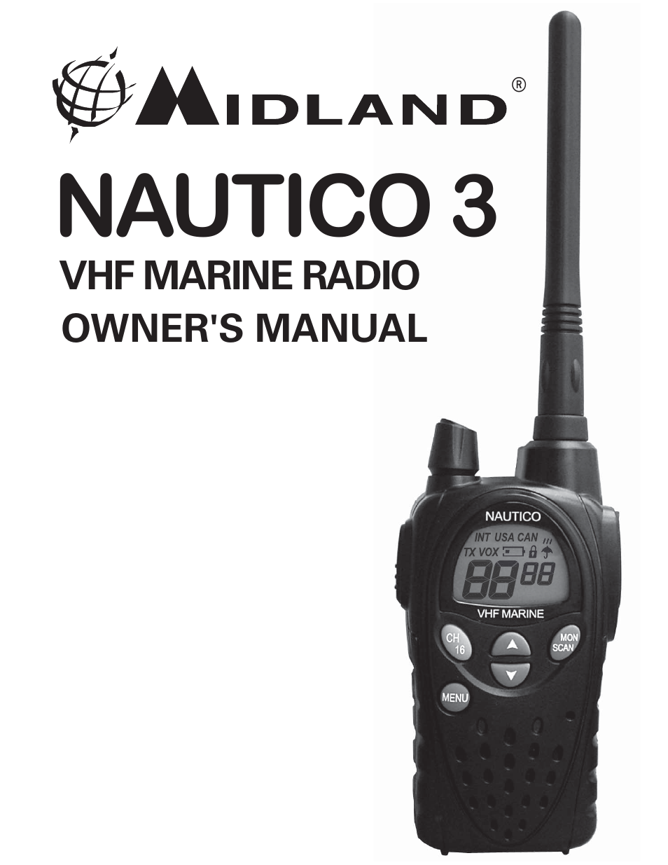 Midland Radio NAUTICO 3 User Manual | 20 pages | Also for: NT3 Series