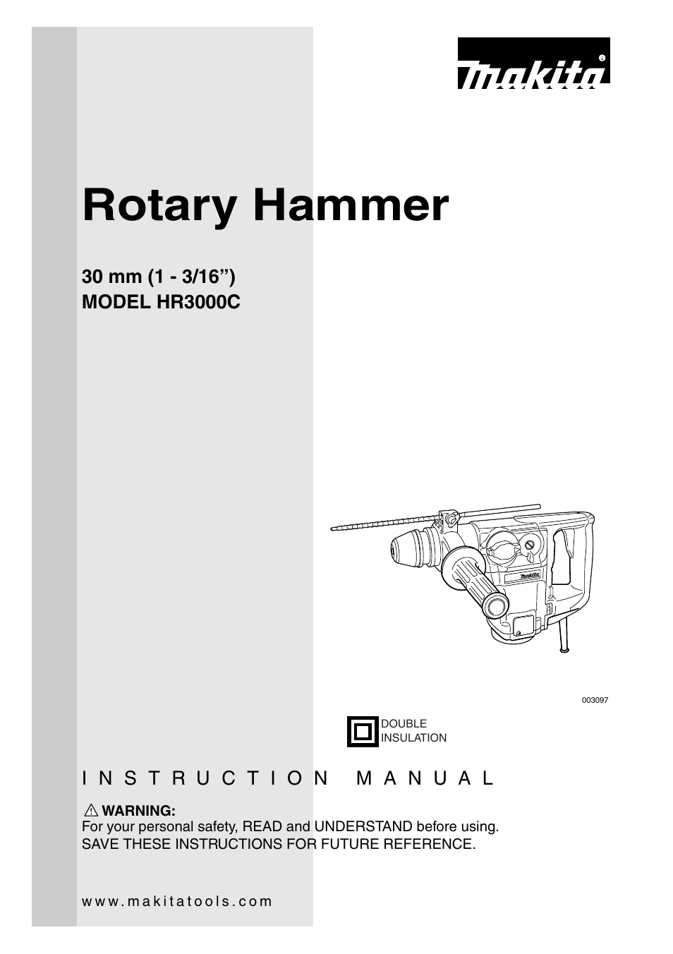 Makita HR3000C User Manual | 20 pages