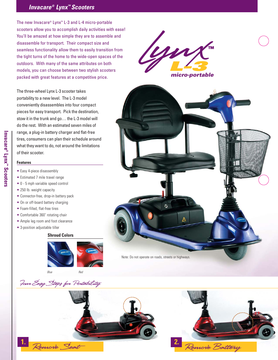 Invacare Lynx L-3 User Manual | 6 pages