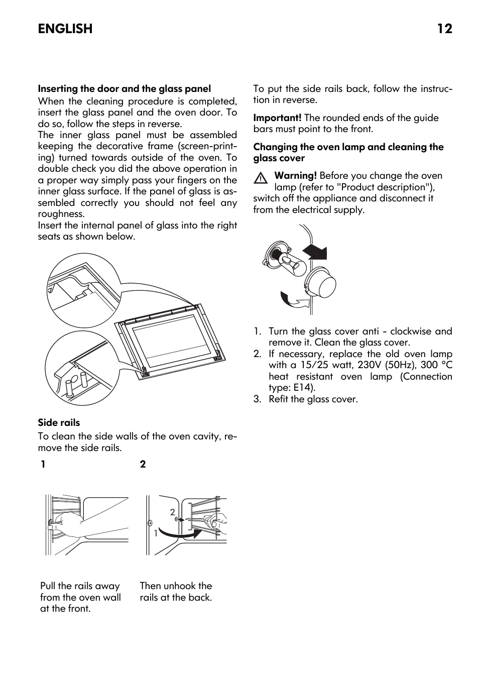 English 12 | IKEA FRAMTID OV9 User Manual | Page 12 / 20