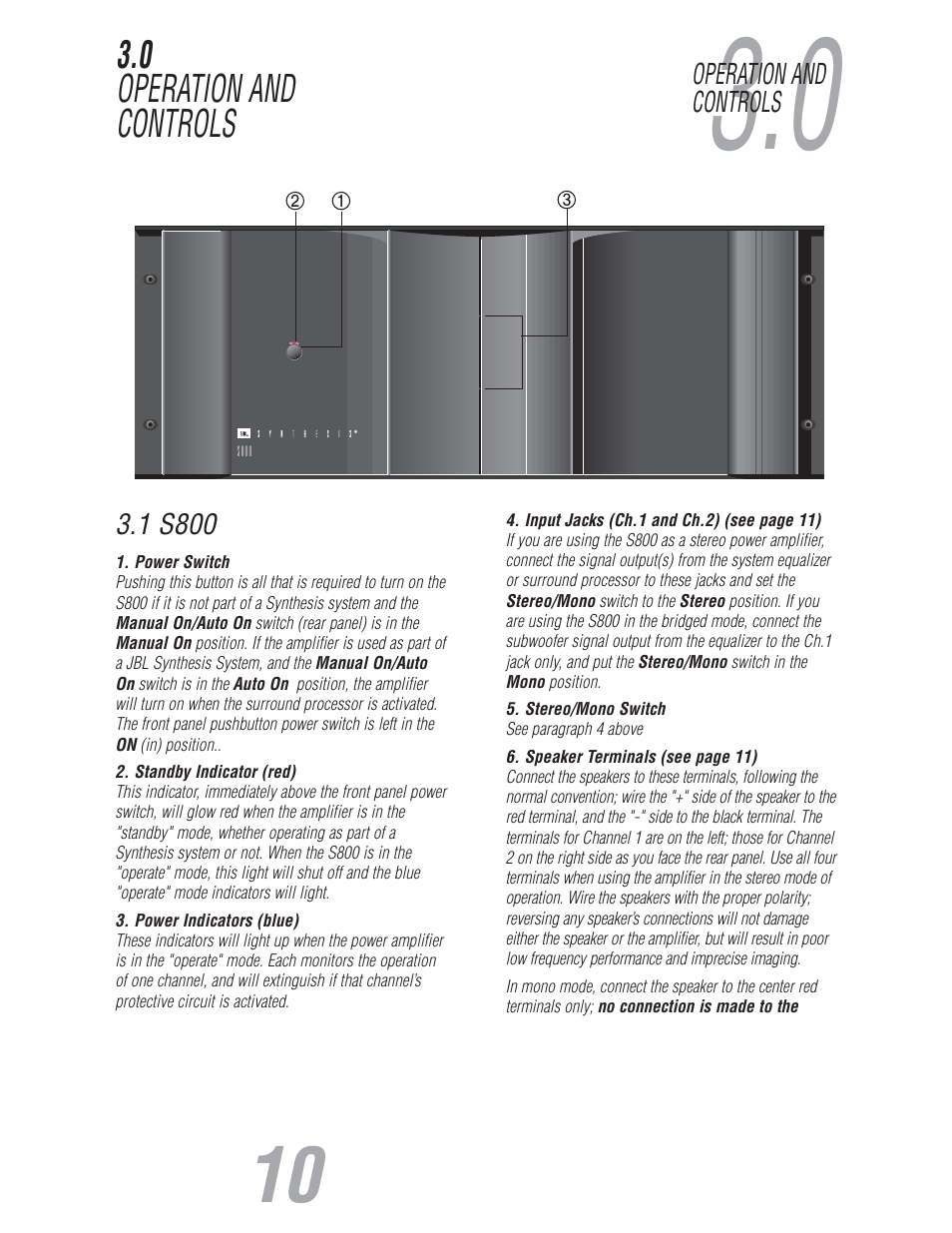 JBL S800 User Manual | Page 11 / 24