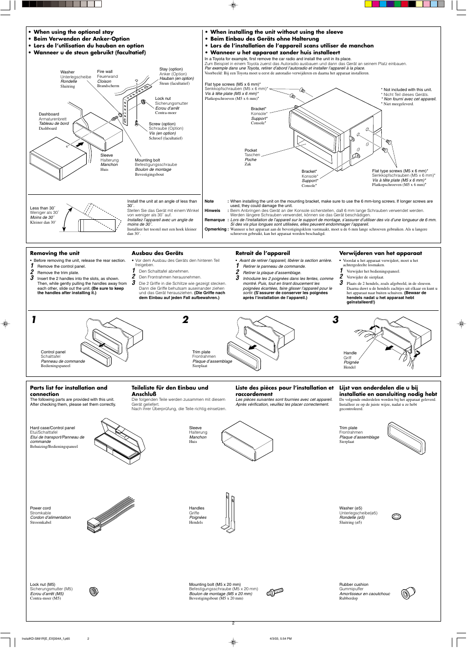 JVC KD-S891R User Manual | Page 42 / 44 | Original mode