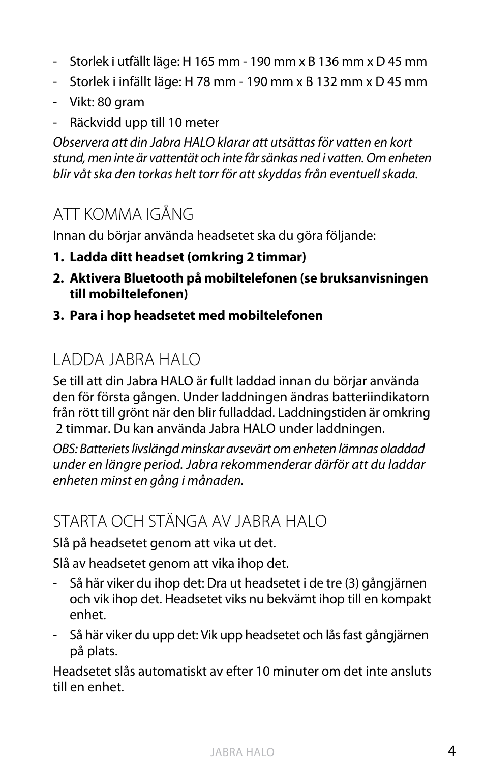 English, Att komma igång, Ladda jabra halo | Jabra HALO BT650s User Manual  | Page 199 / 518