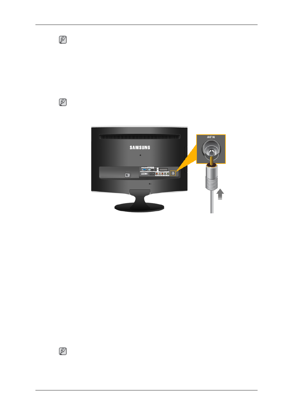 Connecting tv | Samsung T240HD User Manual | Page 14 / 24