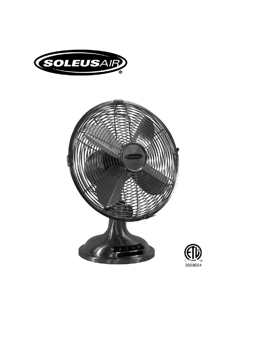 Soleus Air Ftm 25 User Manual 7 Pages