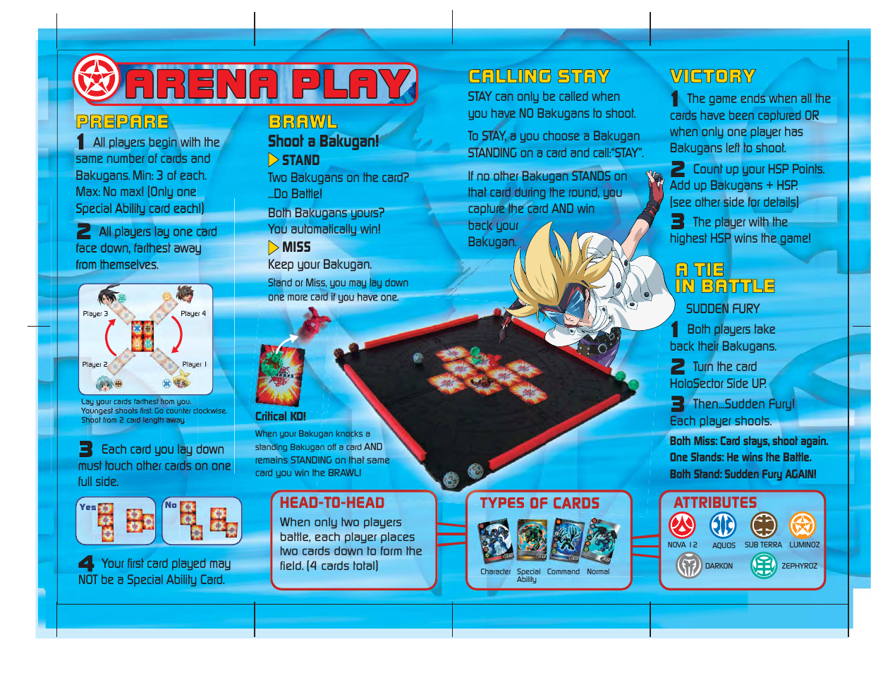 Arena play, Prepare, Brawl | Spin Master Bakugan: Battle Brawlers User  Manual | Page 2 / 2 | Original mode