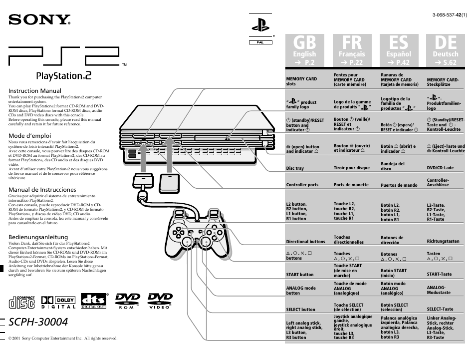 Sony PS2 User Manual | 84 pages | Original mode
