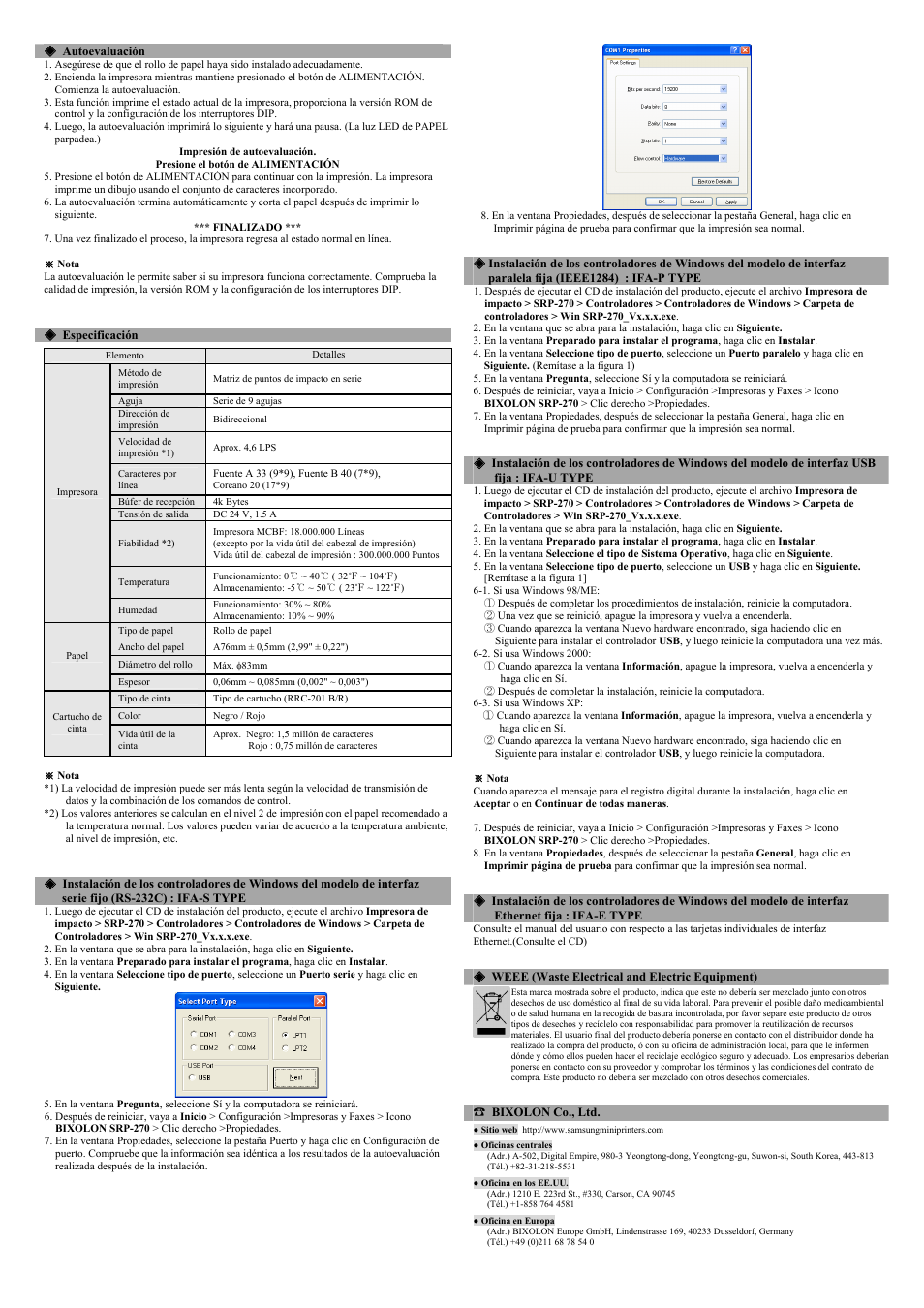 Samsung BIXOLON SRP-270 User Manual | Page 6 / 8