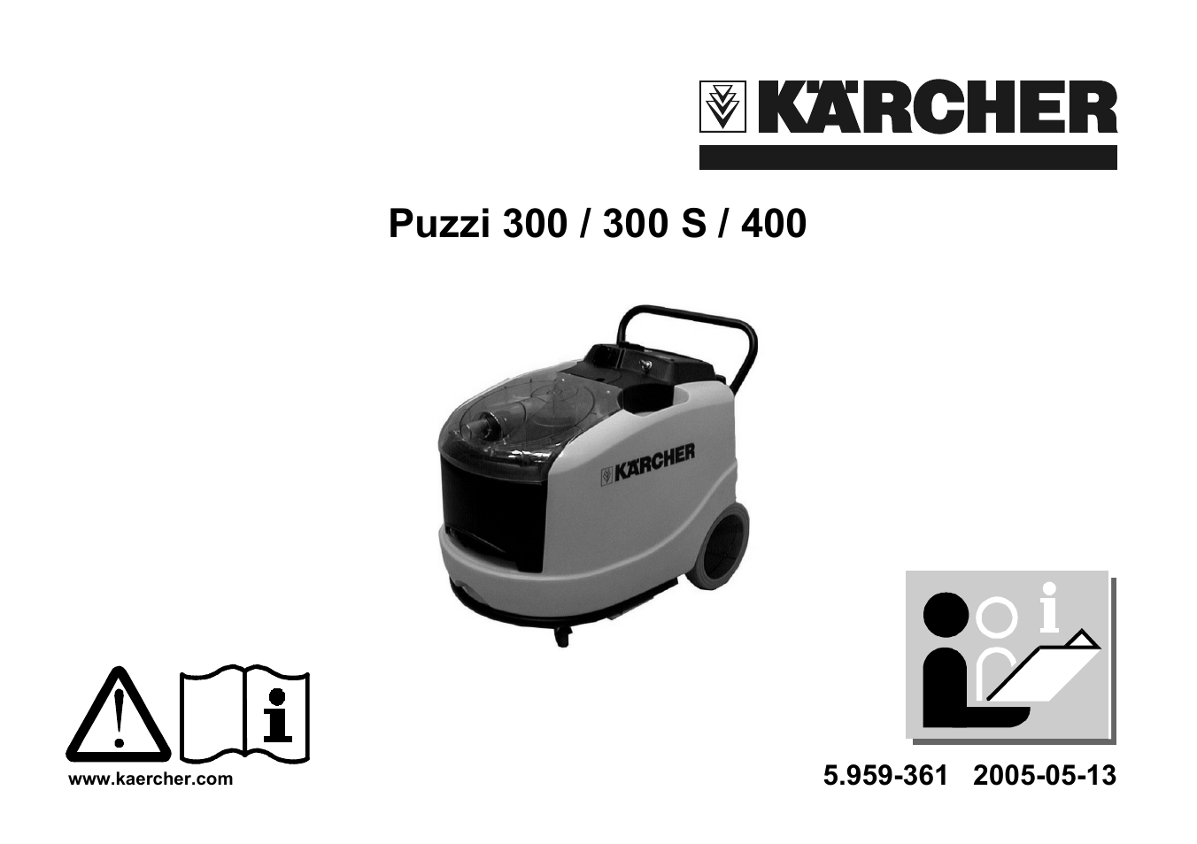 Karcher PUZZI 300 S User Manual | 15 pages | Also for: PUZZI 300