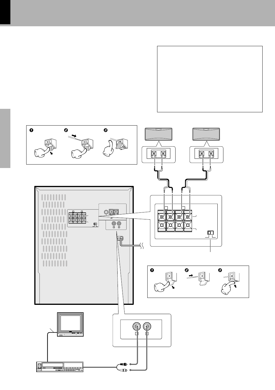 Connection of options, Optional parts), Speaker unit main unit | Kenwood XD- 500 User Manual | Page 8 / 60