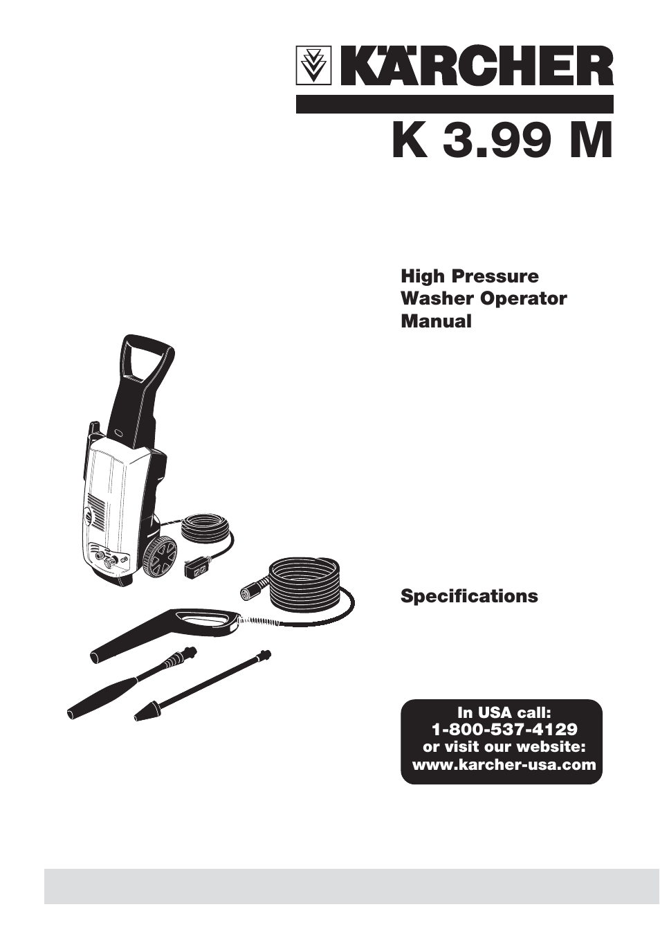 Karcher K 3.99 M User Manual | 12 pages