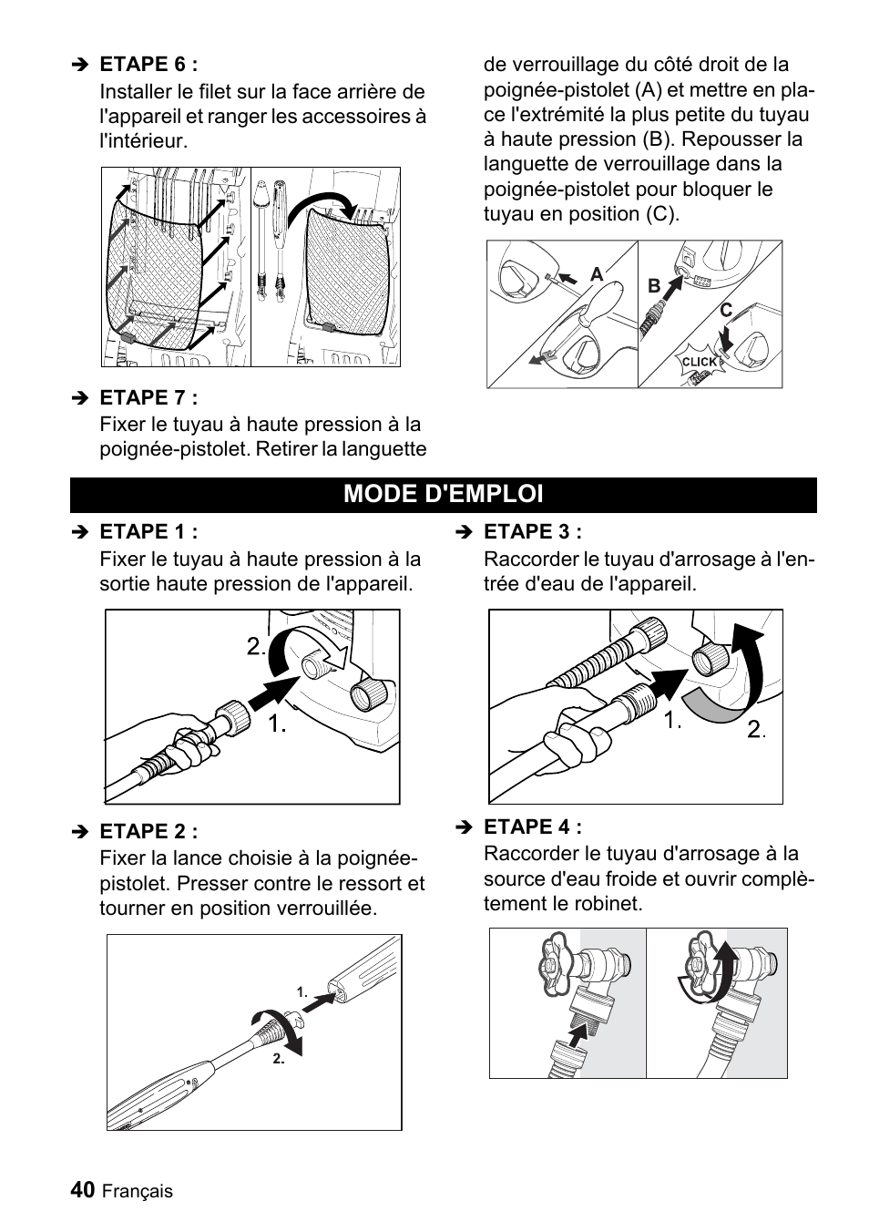 Mode d'emploi | Karcher K 3.91 M User Manual | Page 40 / 52 | Original mode