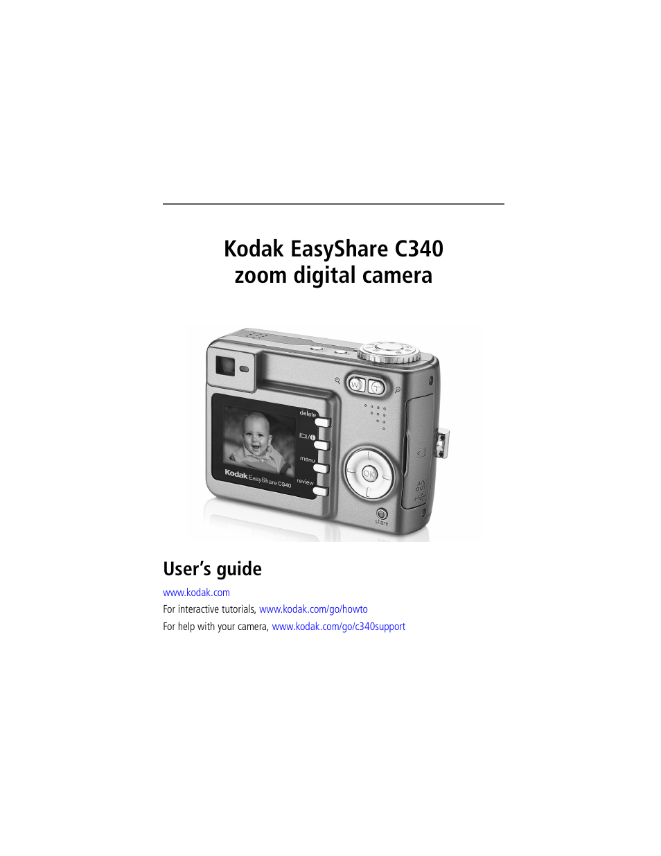 Kodak EasyShare C340 User Manual | 74 pages | Also for: C340