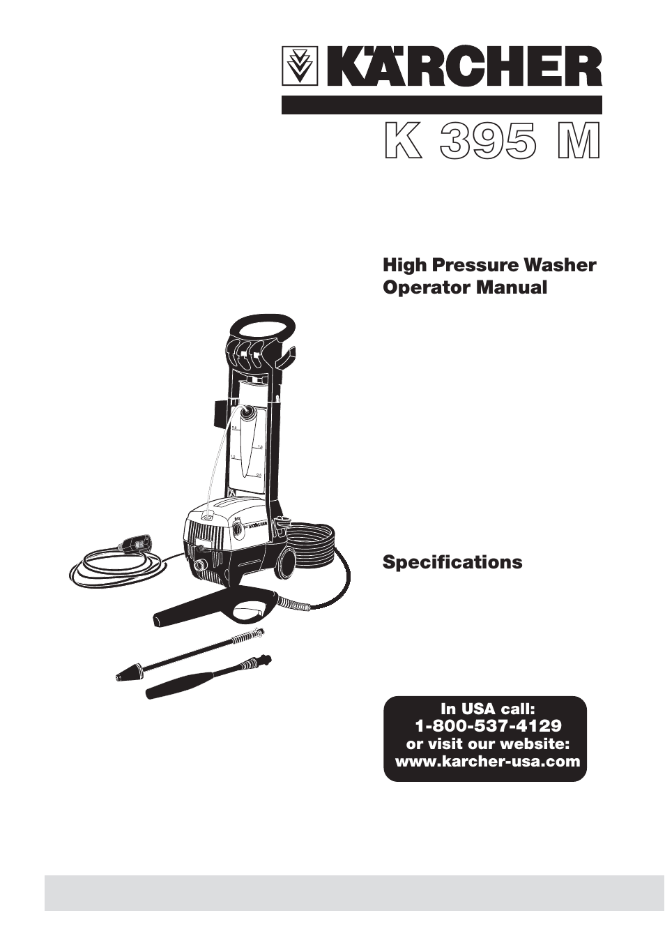 Karcher K 395 M User Manual | 12 pages