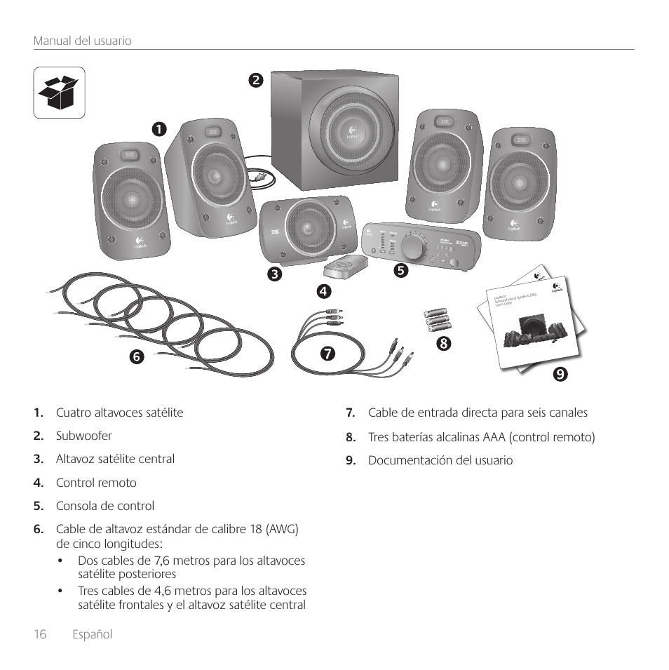 Logitech Surround Sound Speakers Z906 User Manual | Page 16 / 52