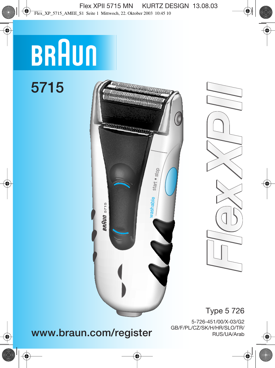Braun 5715 User Manual | 28 pages