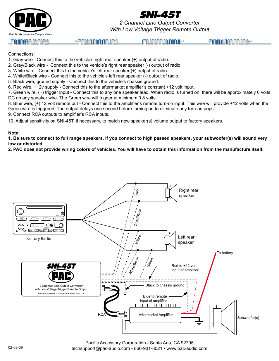 Pac Sni 35 Manual