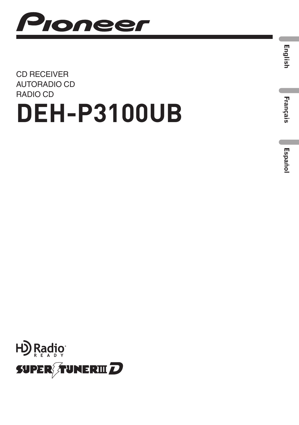 Pioneer DEH-P3100UB User Manual | 177 pages