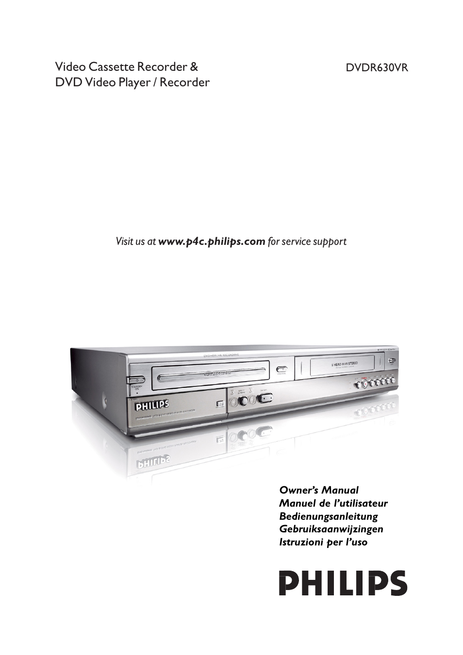 Philips DVDR630VR User Manual | 60 pages