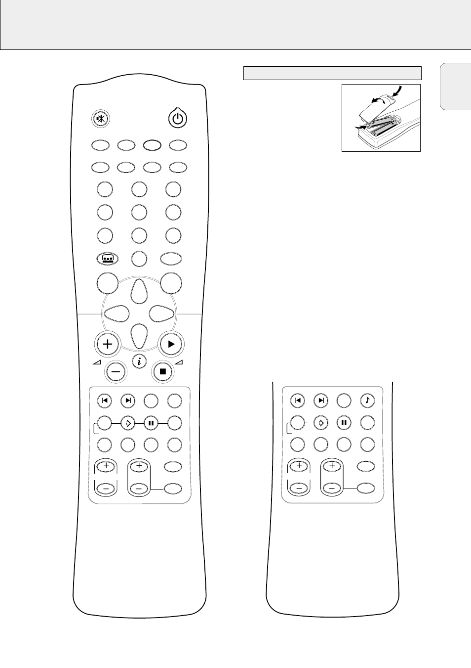 Remote control, 7english, Important | Philips FR-994 User Manual | Page 7 /  33 | Original mode