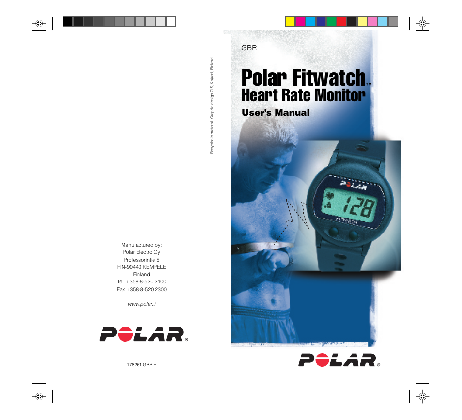 Polar fitwatch, Heart rate monitor, User's manual | POLAR FIN-90440 User  Manual | Page 20 / 20
