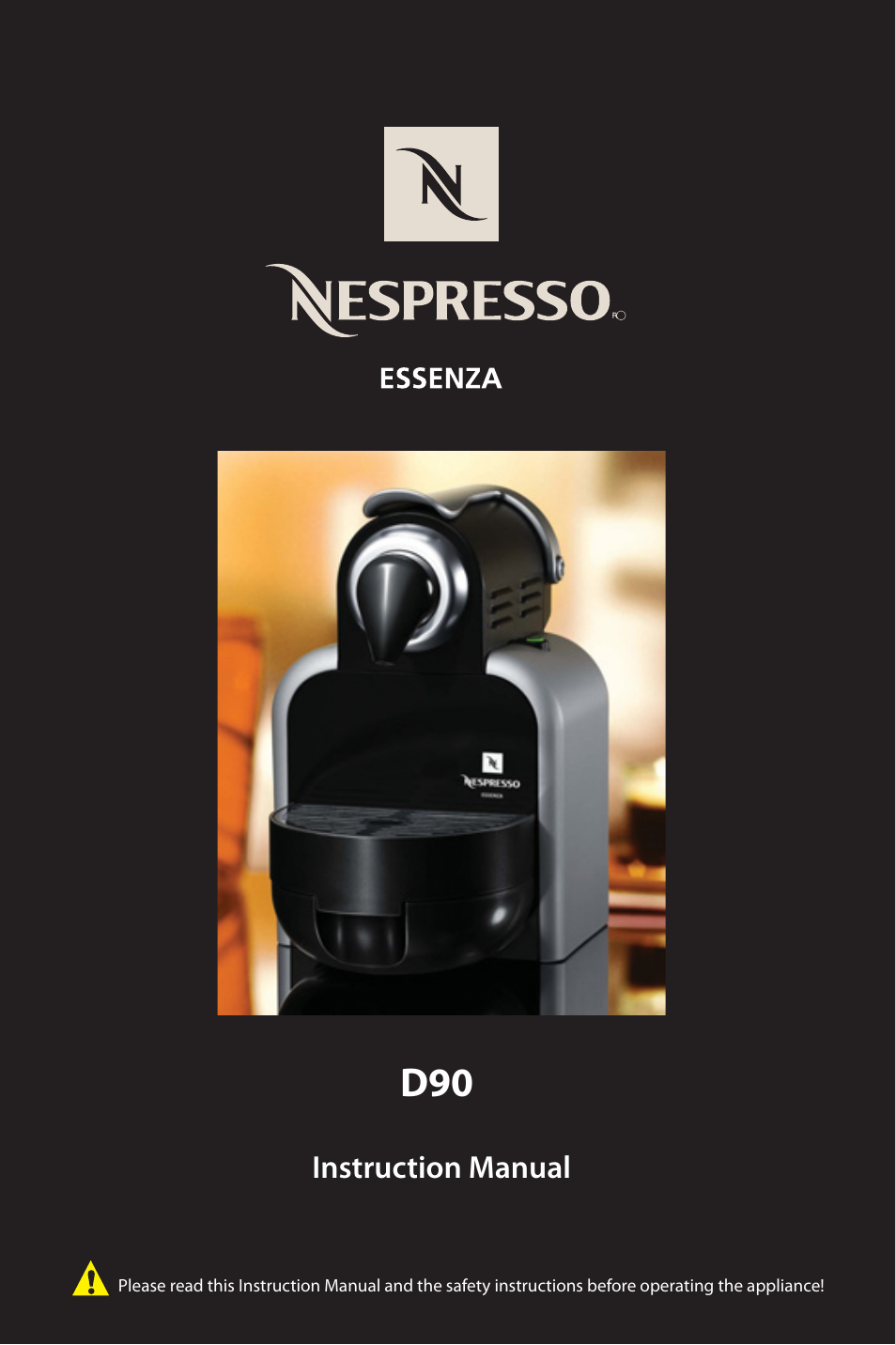 Nespresso Essenza D90 User Manual | 7 pages