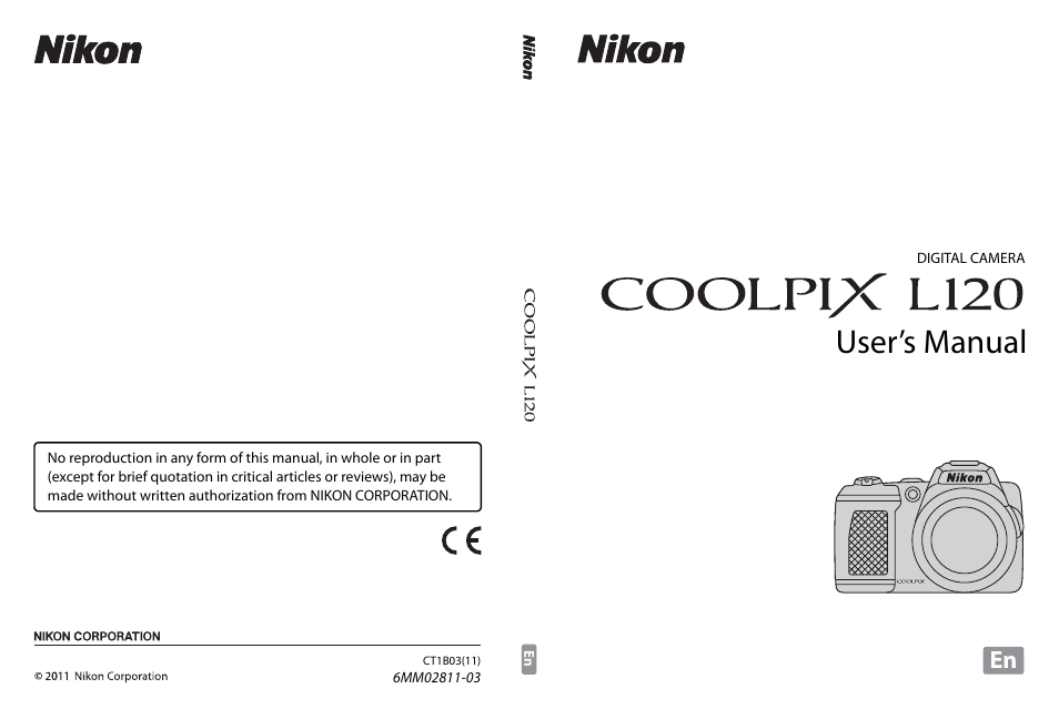 Nikon Coolpix L120 User Manual | 164 pages