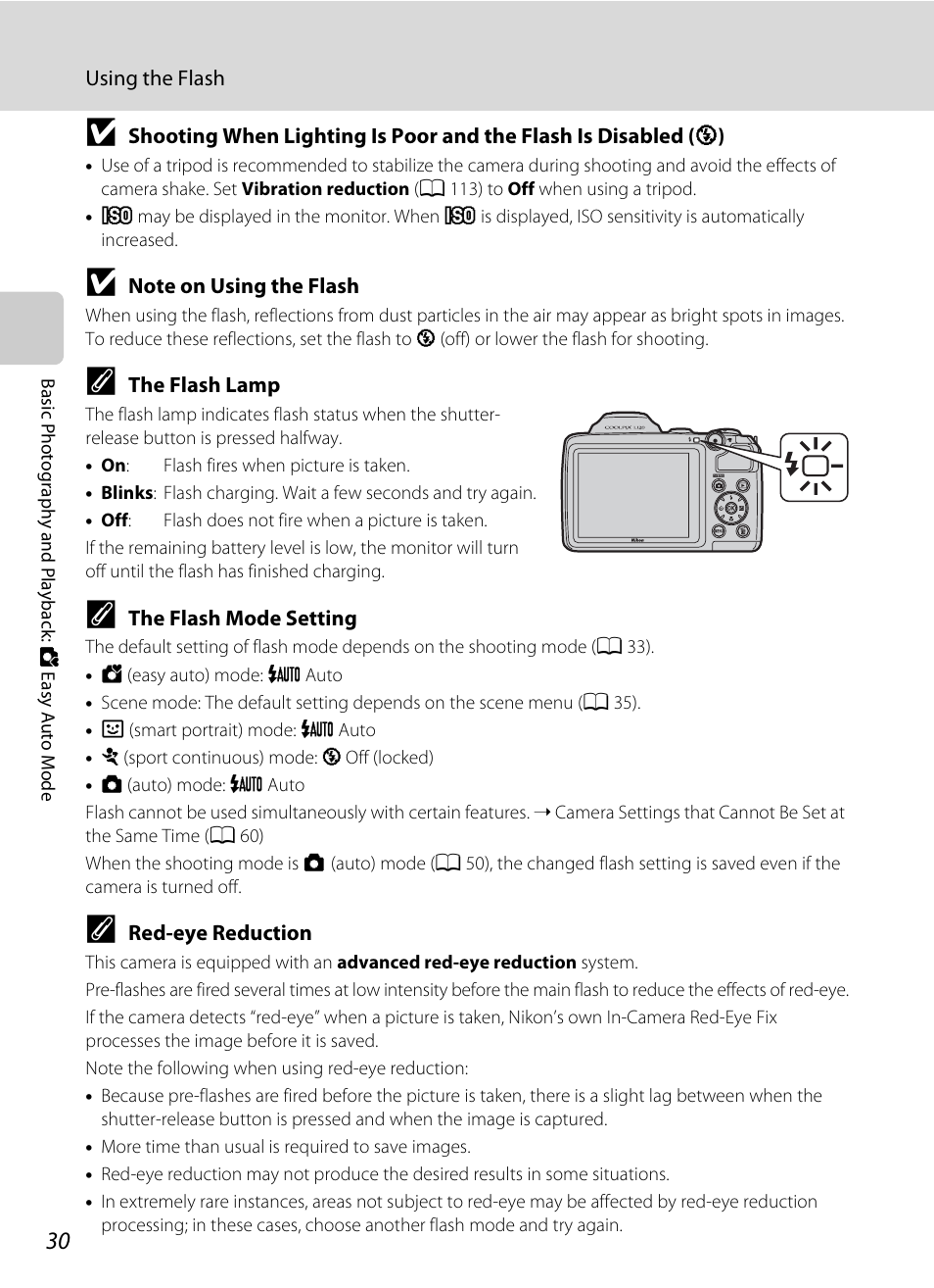 A 30 | Nikon Coolpix L120 User Manual | Page 42 / 164 | Original mode