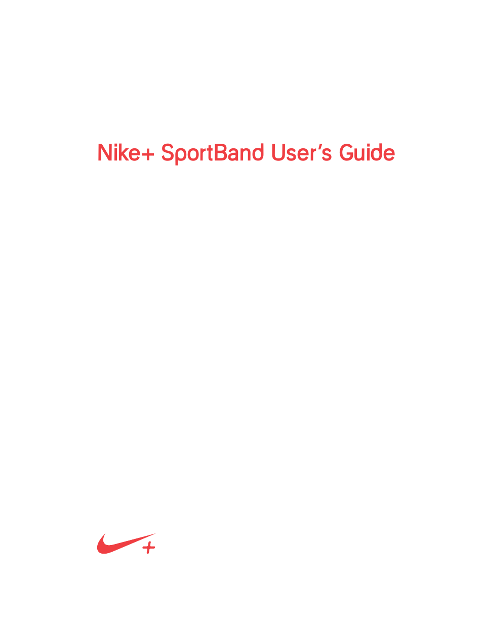 Nike + SPORTBAND User Manual | 32 pages