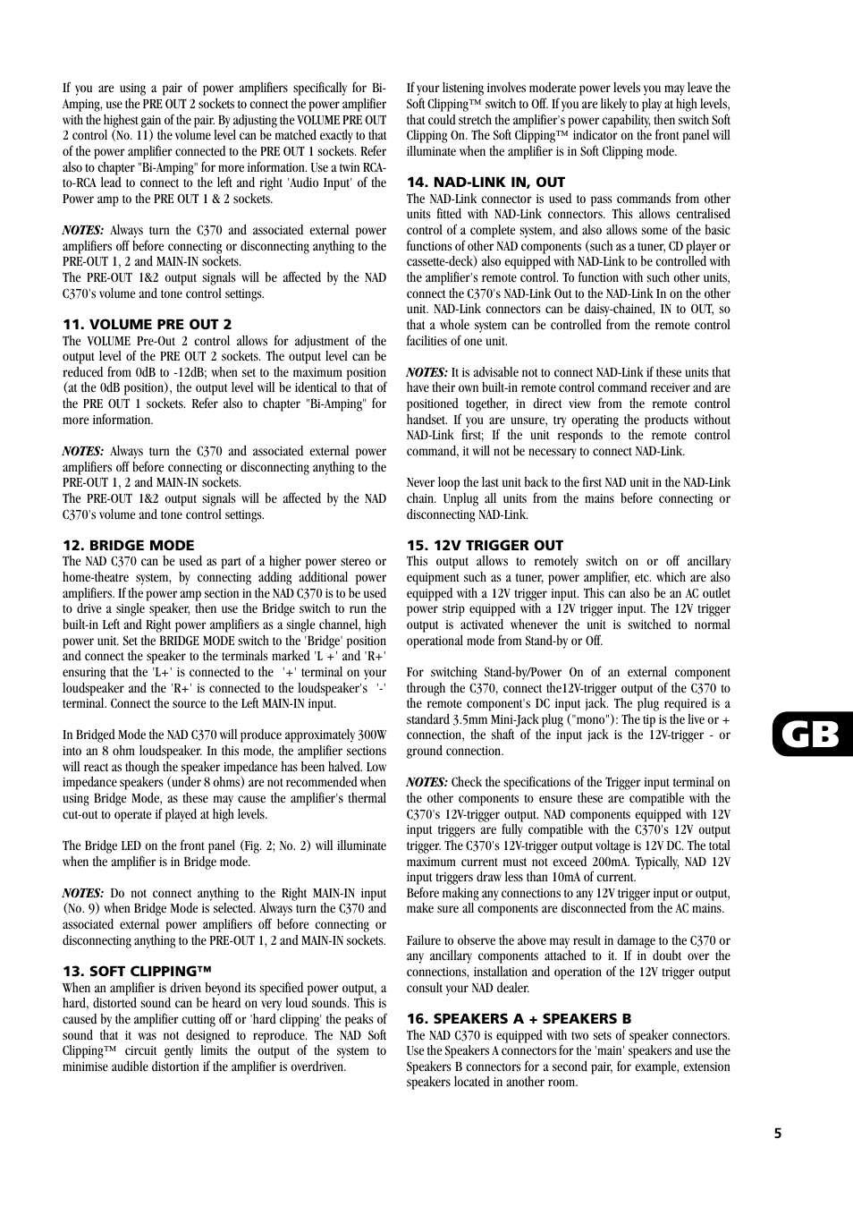 NAD C370 User Manual | Page 5 / 56
