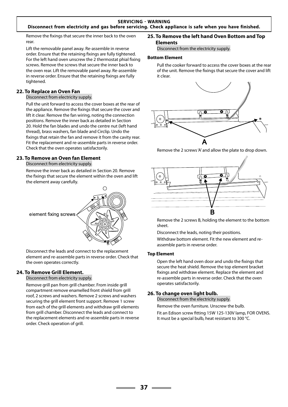 Rangemaster 110 DUAL FUEL U109600-02 User Manual | Page 37 / 40