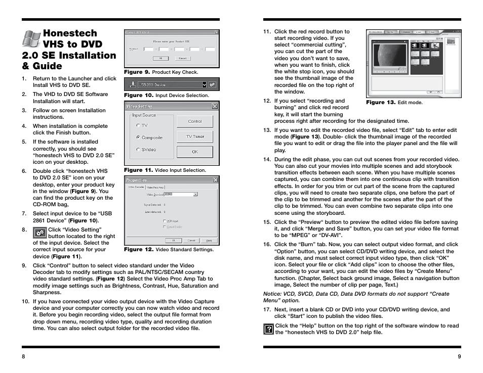 Honestech vhs to dvd 2.0 se installation & guide | Orion 52181 User Manual  | Page 5 / 11 | Original mode