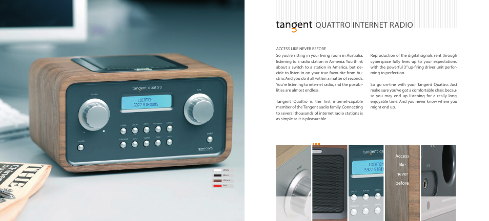 Quattro internet radio | Tangent Audio FM/AM Radio Clock User Manual | Page  10 / 13