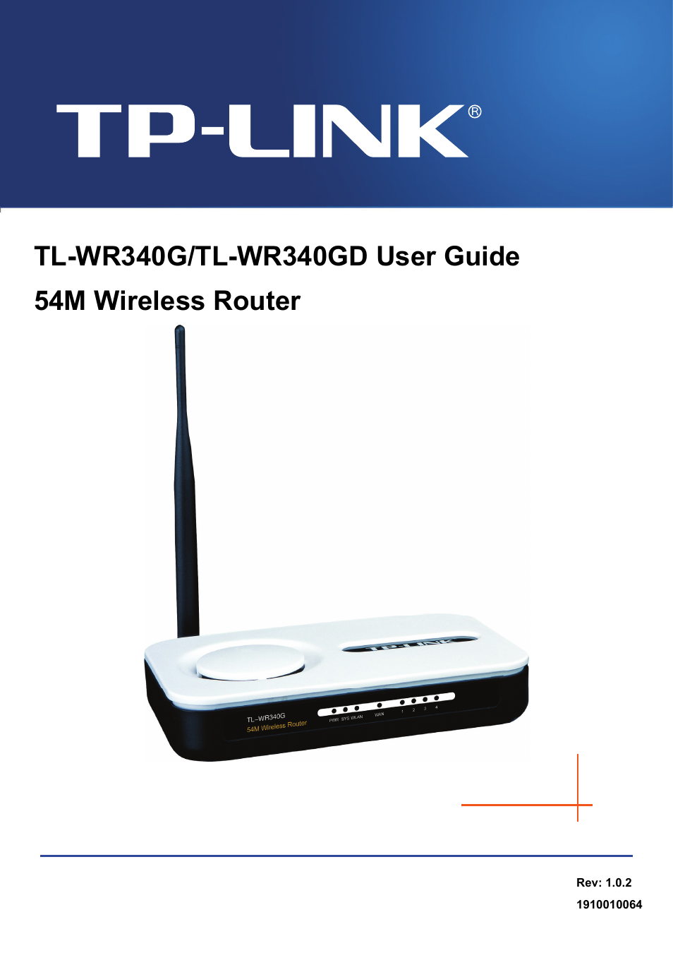 TP-Link TL-WR340G User Manual | 72 pages